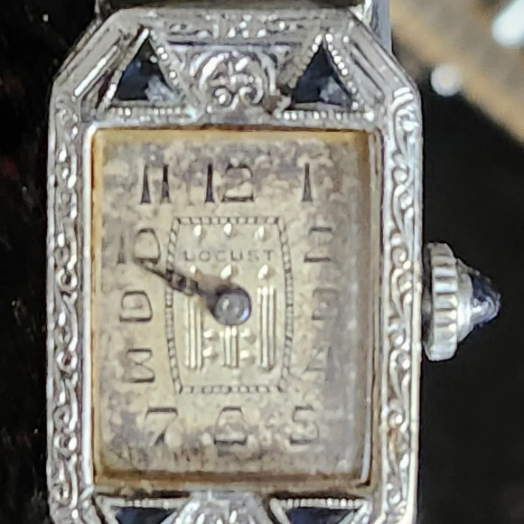 Rare Vintage 20s Locust Womens Art Deco Watch - Picture 3 of 17